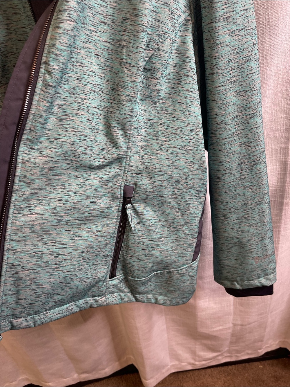 Free Country Teal and Gray Women's Softshell Jacket XXL - Picture 9 of 10